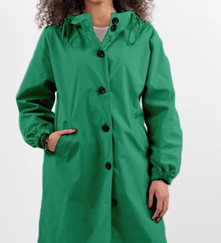 Lucienne Moreau | Long Hooded Rain Jacket For Women