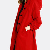 Lucienne Moreau | Long Hooded Rain Jacket For Women