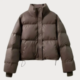 Juliette Moreau | Cropped Puffer Jacket With Luxe Finish For Women