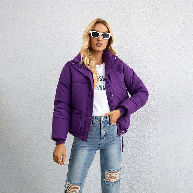 Sofia Laurent | Cropped Puffer Jacket For Women