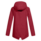 Amélie Laurent | Hooded Long Rain Jacket With Minimalist Finish For Women