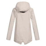 Amélie Laurent | Hooded Long Rain Jacket With Minimalist Finish For Women