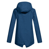 Amélie Laurent | Hooded Long Rain Jacket With Minimalist Finish For Women