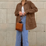 Sophie Laurent | Suede Shirt Jacket For Women