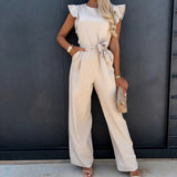 Nuria Jumpsuit with Adjustable Waist