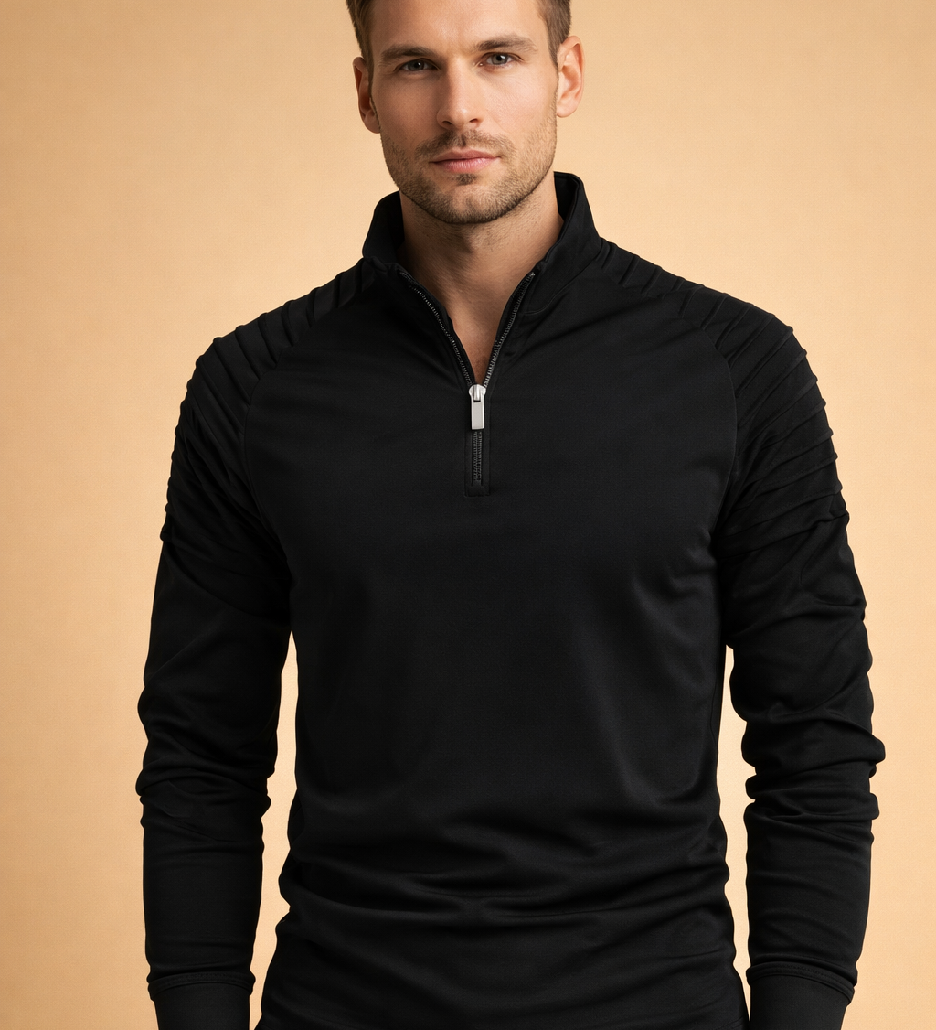 Marco Bellini | Performance Zip Neck Long Sleeve For Men