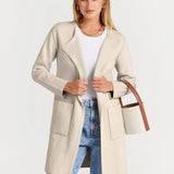 Camille Laurent | Elegant Longline Coat For Women