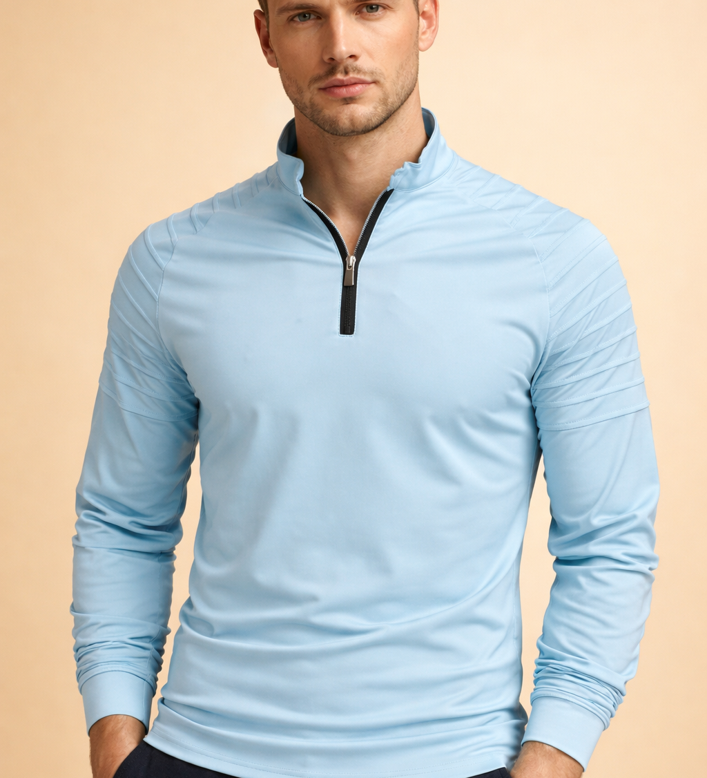 Marco Bellini | Performance Zip Neck Long Sleeve For Men