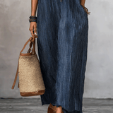 Nomadic Indigo Loose-Fit Maxi Dress