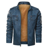 Dominic Ashford | Sherpa-Lined Leather Jacket For Men