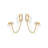 Adella Chain Earrings | Gold