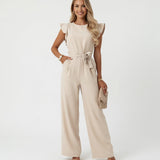 Nuria Jumpsuit with Adjustable Waist