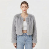 Camille Laurent | Luxe Faux Fur Jacket For Women