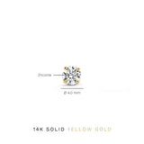 Larmes de Lune Stone Stud Earrings | Gold