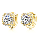 Nadine square earrings | Gold