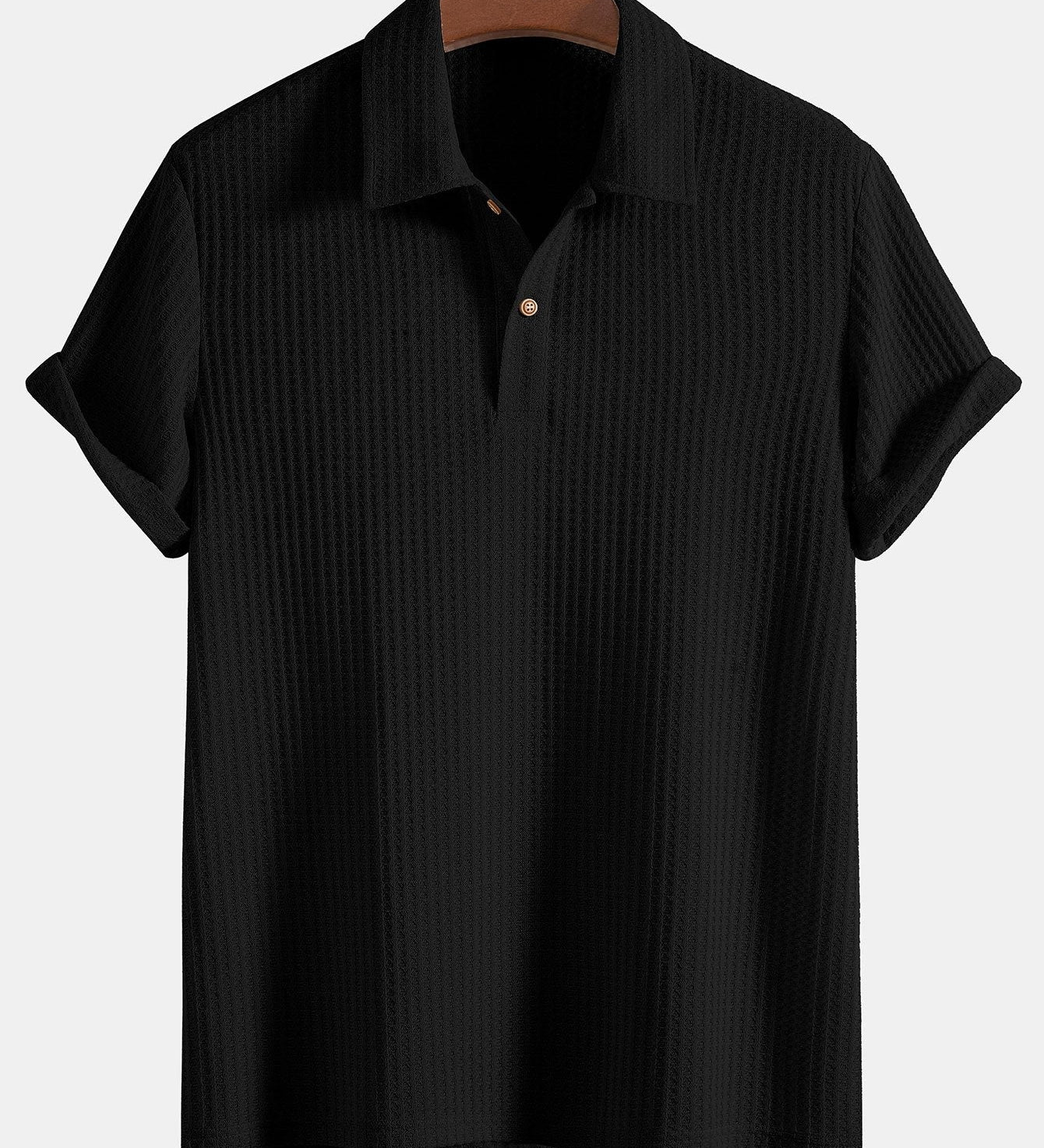 Knitted Waffle Polo