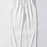 Geometric Jacquard Open Knit Polo & Straight Leg Ribbed Pants
