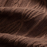 Geometrisch Jacquard Cubaanse Shirt & Rechte Linnen Broek