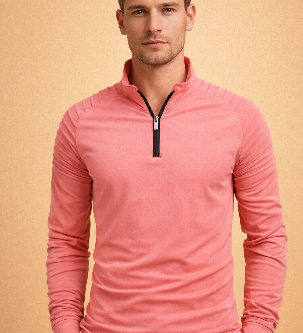 Marco Bellini | Performance Zip Neck Long Sleeve For Men