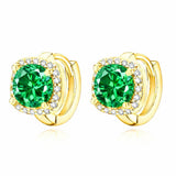 Nadine Emerald Earrings | Gold
