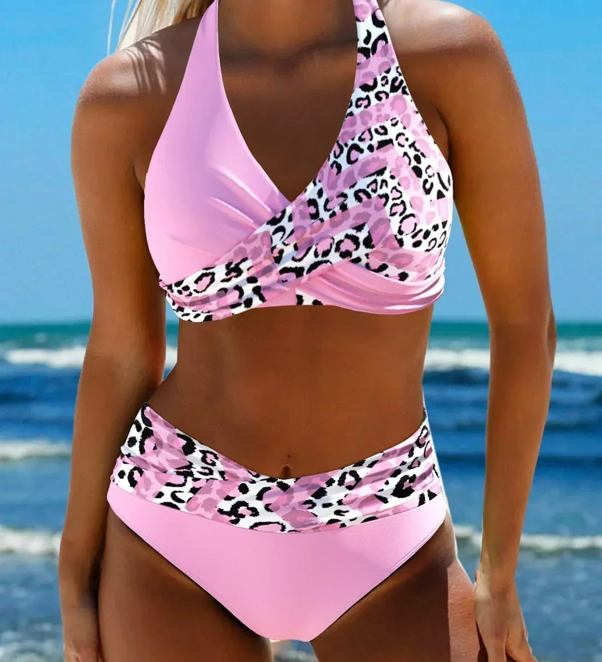 Sol™ | bikinis su persidengiančiomis juostelėmis