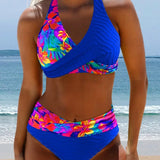 Sol™ | bikinis su persidengiančiomis juostelėmis