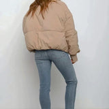 Mia Thompson | Cropped Quilted Puffer Jacket For Women